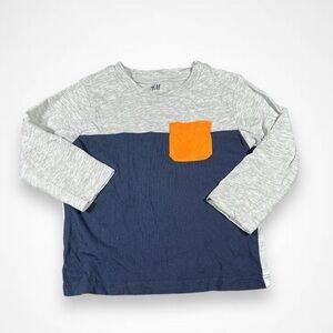 4/$20 H&M Grey Long Sleeve Cotton Shirt